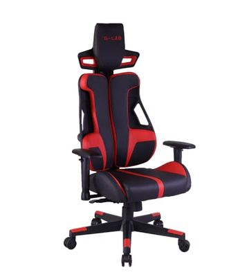 THE G-LAB K-Seat Carbon - Chaise Gaming En Simili Cuir -Fauteuil Gamer Ultra Robuste- Chaise Gamer Appui-tête Rembourré- Siege Gaming Dossier Inclinable a 120° -Siege Gamer Accoudoirs 3d- NOUVEAU 2022
