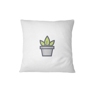 Bona Basics, Funda de cojín Decorativa, decoración del hogar, para sofá, cafetería, Tamaño: 60x60 cm, Color: Blanco