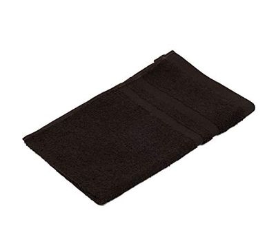 Gözze - Set de 4 toallas de invitados, Suave y absorbente, Algodón, 30 x 50 cm - Marrón chocolate
