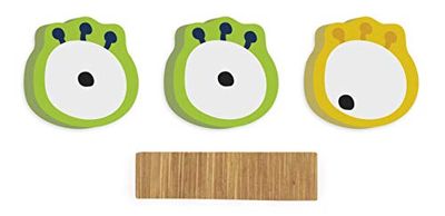 Small Foot ABC Lettres Monster Kit Complément Eyes en Bois Idéal pour compléter Les Lettres en Bois, kit d'accessoires avec Trait de Reliure