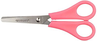 Westcott E-21591 00 kinderschaar voor rechtshandigen, maat 5 cm, 13 cm, ronde punt, roze