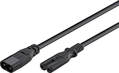 Rallonge C7/C8, 2 m Longueur, Noir