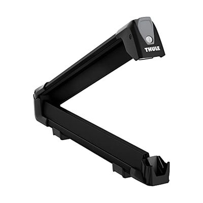 Thule SnowPack M, suporte de esqui aerodinâmico e elegante para todos os tipos de esqui e tábuas de snowboard.