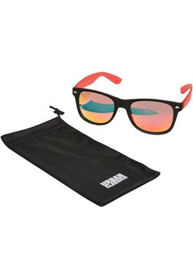Urban Classics Uniseks zonnebril Likoma Mirror Uc zonnebril, zwart/rood, One Size