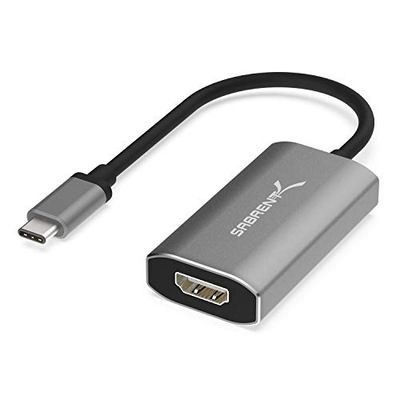 SABRENT USB C naar HDMI Adapter, 8K@60Hz 4K@120Hz UHD HDR Hoge Snelheid, Type C naar HDMI 2.1 Splitter Converter, Thunderbolt 3 voor MacBook, iMac, Galaxy S20 S10 S9 S8, en meer (DA-UCH8)