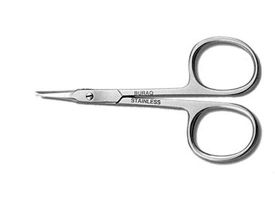Gima – Speerformad manikyrsax, rundad/spets, för manikyr och pedikyr, av rostfritt stål, längd 9 cm.