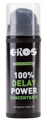 EROS 30 ml Personal Lubricant, 100% Delay Gel for Men, Reliable Performance, Transparent, Ergonomic Design, Made in Germany, Unscented, Water-based, Unisex, All Ages