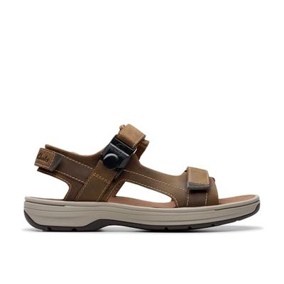 Clarks Heren sandaal - comfortabele sandalen SALTWAY TRAIL 26176906 7 bruin, EU 44