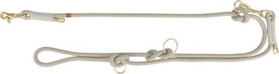 TRIXIE V-Linea Soft Rope, M-L, 2 m/10 mm, grigio chiaro, guinzaglio regolabile per cani di taglia media e grande, in rugiada intrecciata, regolabile in 3 posizioni, 1984119