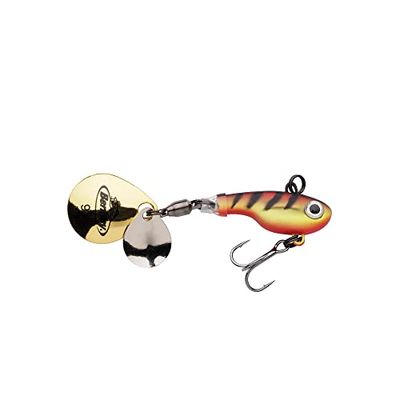 Berkley Pulse Spintail, Jig Lure with Spinner Blade & Berkley Fusion Treble Hook - Long Casting Hard Bait for Perch, Trout, Pike, Unisex,Yellow Perch, 21g | 75mm