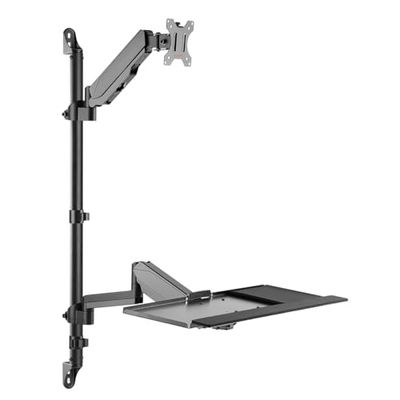 My Wall HL64L Support mural pour écran 43,2 cm (17) à 81,3 cm (32) Noir Réglable en hauteur, inclinable, pivotant