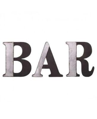 Antic Line Letter Bar Zinc/Black H: 40