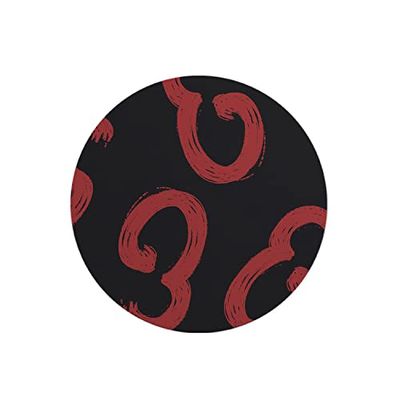 Questo Casa, Tapis de Souris Rond imprimé numérique avec Fond antidérapant pour Bureau et Maison Diamètre 22 cm