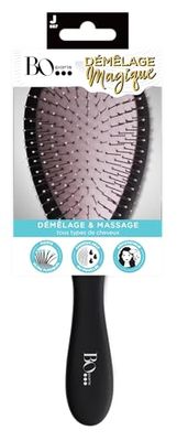 Bo...Paris - Brosse à cheveux démêlage magique - Démêlage & massage - Picots ultra flexibles - Pour tous types de cheveux - Secs ou mouillés - Brosse à cheveux antistatique - Lot de 1