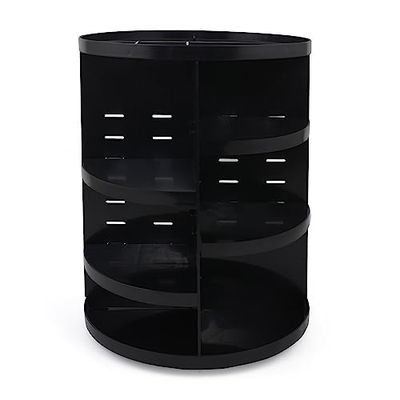 Cirkelvormige make-up-organizer, zwart