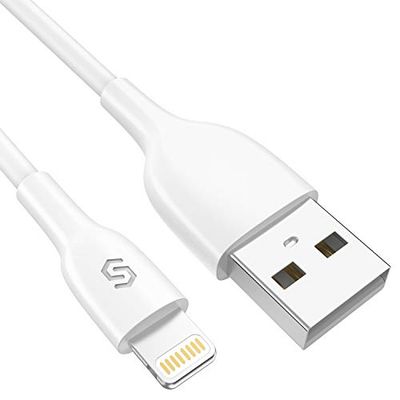Syncwire iPhone iPhone laddningskabel - [MFI certifierad] Lightning-kabel för iPhone 11 Pro Max/11 Pro/11/XS Max/XS/XR/X/8/8 Plus/7/7 Plus/6S/6S Plus/6/6 Plus/SE/5S/5C/5, iPad etc - vit 1 m