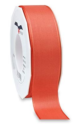 Präsent - Europa Taffeta lint Living Coral 40 mm breed, 50 m lengte
