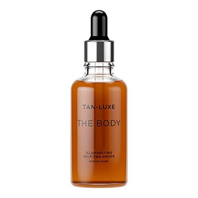 Tan Luxe THE BODY självsolbränning droppar, medium/intensiv (50 ml) Tillsätt solbränna droppar till hudvården för att uppnå en individuell kroppssolbränna