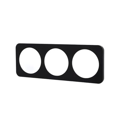 Kunststof wandbord in Duits en Frans design met 3 elegante sleutels in zwarte uitvoering – perfect voor een moderne en functionele installatie in elke ruimte