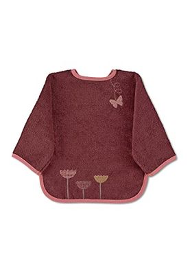 Sterntaler Ärmellätzchen Babero con Mangas, Rojo Oscuro, 1 Stück (1er Pack) Unisex bebé