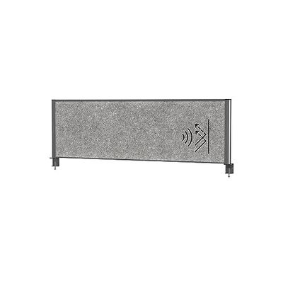 Maul Bordsskiljevägg Akustisk Maulconnecto 160 x 50 cm, Rumsavdelare För Skrivbord, På Kontor Och Praktik, Rumsavskiljare Med Klämfot, Perfekt Som insynsskydd Och Ljudisolering, Allergivänlig
