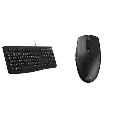 Logitech K120 Teclado con & Corsair M55 Wireless Ratón Ligero