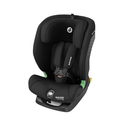 Maxi-Cosi Titan S Comfort i-Size, Komforttyg som Andas, Bilbarnstol ISOFIX, 15 månader–12 år (76–150 cm), 5 Lutningslägen och 13 Nackstödslägen, G-CELL-Sidokollisionsskydd, Authentic Black