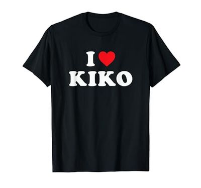 Regalo per nome Kiko, I Love Kiko Heart Kiko Maglietta