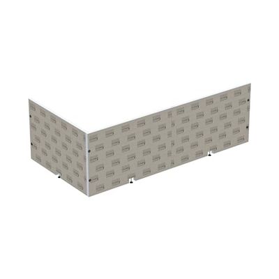 LUX ELEMENTS Bekleding voor badkuipen (set) inbouw in hoek klaar om te betegelen I 2x hardschuimplaten + montagemateriaal I Schimmelresistent
