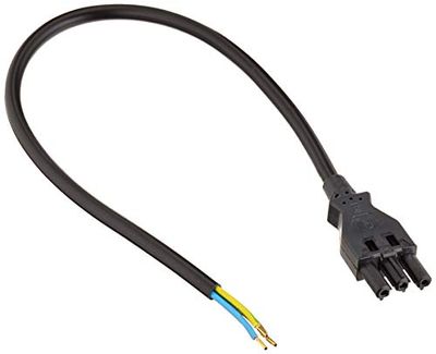 Qneqt-aansluiting, 0,5 m H05VV-F 3G1.5, zwart
