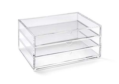 Osco Large Clear Acrylic Triple Drawer transparent A3277