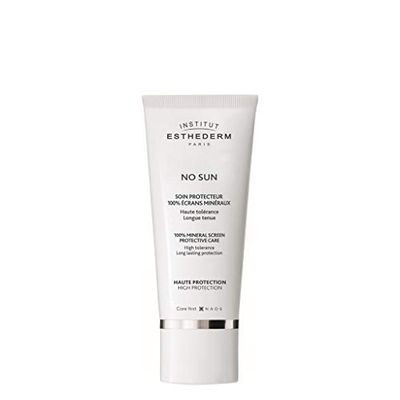 Institut Esthederm - No Sun - Crema Solare Protezione 100% Filtri Minerali - Alta Tollerabilità, Alta Protezione - Tubetto 50 ml