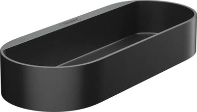 hansgrohe WallStoris - Opbergmand Badkamer, Doucheplank, Badkamer Plank, Badkamer Accessoires zonder boren, Badkamer Organizer, mat zwart, 27913670