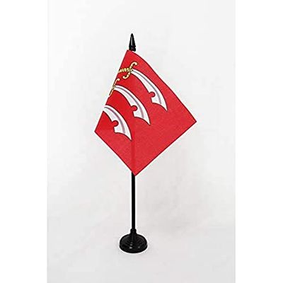 AZ FLAG Bandera de Mesa del Condado DE Essex 15x10cm - BANDERINA de DESPACHO Essex County - INGLETERRA 10 x 15 cm