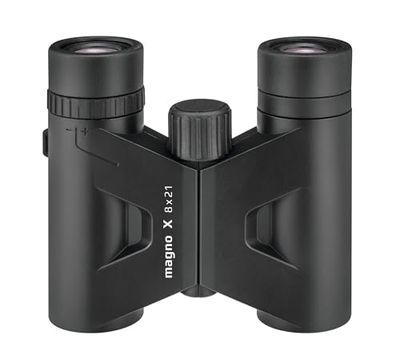 Eschenbach Optik Magno X Binóculos pequenos (8 x 21 mm, 95 x 105 x 35 mm), preto