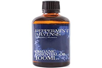 Mystic Moments | Organic Peppermint Arvensis Essential Oil 100ml - Pure & Natural Oil for Diffusers, Aromatherapy & Massage Blends Vegan GMO Free