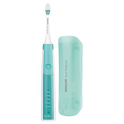 SENCOR Brosse à Dents Sonique Électrique avec 45000 Vitesse de Brossage, Turquoise