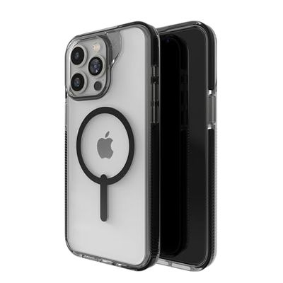 ZAGG Santa Cruz Snap Case voor iPhone 15 Pro Max - iPhone MagSafe telefoonhoesje, valbescherming (13 ft/4 m), duurzaam grafeen, anti-vergeling en krasbestendig iPhone-hoesje, zwart