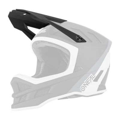 O'NEAL | Visiera di ricambio per casco da bici | Mountain Bike MTB | Visiera di ricambio per il casco Blade Hyperlite Charger V.22 | Visiera Blade Helmet Hyperlite Charger V.22 | Adulto | Nero Bianco
