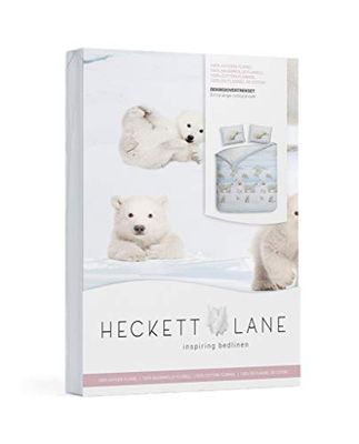 Heckett Lane Ben Duvet Cover, Bleu Illusion, 260 x 220 cm