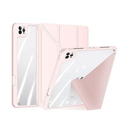 Fodral för iPad Pro 11 tum (modell 2021/2020/2018), TPU transparent skyddsfodral med pennhållare, genomskinligt fodral stöder 2. Gen iPencil laddning, automatisk väckning/sömn