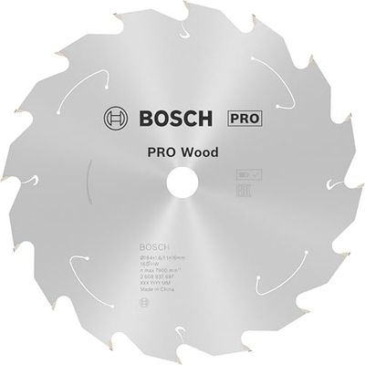 Bosch Professional 1x Lame de scie circulaire Standard for Wood (bois, 184 x 16 x 1,6 mm, 16 dents, accessoire de scie circulaire sans fil)