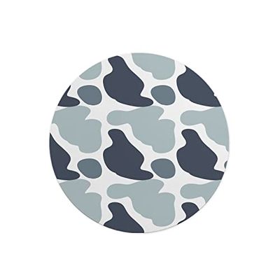 Questo Casa, Round Digital Printed Mouse Pad, Non-Slip Base, for Office and Home, Diameter:22cm