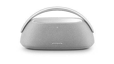 Harman Kardon Go + Play 3, Enceinte portable Bluetooth sans fil, autonomie de 8 h, son et basses puissantes, Gris, Prise britannique (Type G)