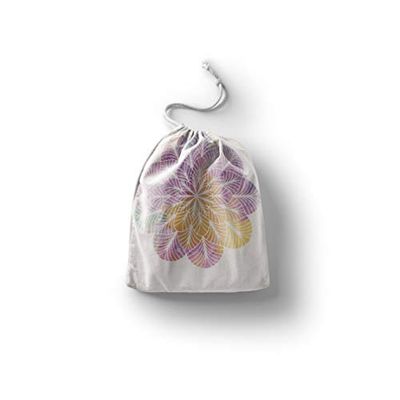 Bonamaison Printed Cotton Produce Bag with Drawstring, Reusable Grocery Bag, Biodegradable Eco-Friendly Bags, Travel Pouch, Sachet Bags, Shopping Bag, Eco Friendly, Foldable, Size: 30x40 Cm