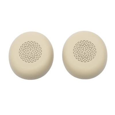 Jabra Cuscinetti Auricolari per Cuffie - 1 x Cuscinetti di ricambio a doppia imbottitura per cuffie stereo Jabra Evolve2 75 (versione beige) - Copriauricolari morbidi - Beige