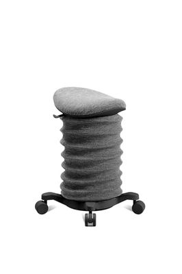 TOPSTAR Sitness 4D Tabouret de Bureau Dynamique avec roulettes Certifié EGR Noir Hauteur réglable Renforce Le Dos Soulage Les disques intervertébraux