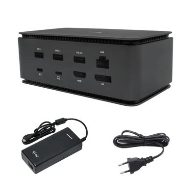 I-TEC METAL USB4 DOCKING STATION DUAL 4K HDMI DP WITH POWER DELIVERY 80 W + UNIVERSAL CHARGER 112 W