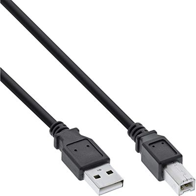 InLine® Cabo USB 2.0 A a B preto preto 2 m