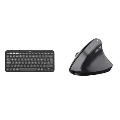Logitech Pebble Keys 2 & Trust Yuno Ratón Vertical Inalámbrico